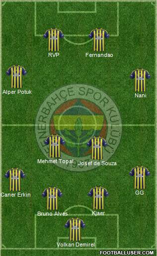 Fenerbahçe SK Formation 2015