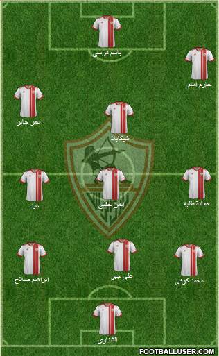 Zamalek Sporting Club Formation 2015