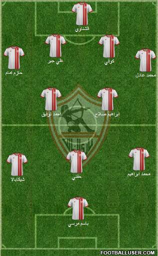 Zamalek Sporting Club Formation 2015