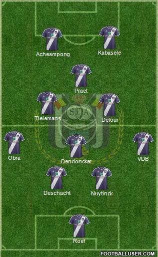 RSC Anderlecht Formation 2015