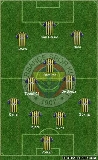 Fenerbahçe SK Formation 2015