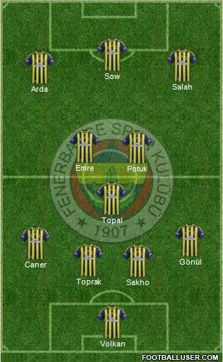 Fenerbahçe SK Formation 2015
