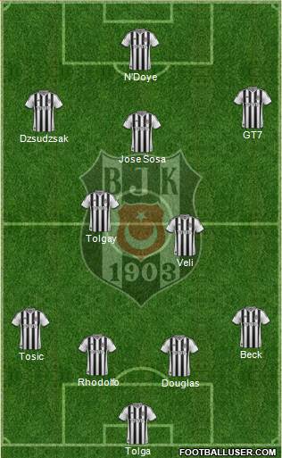 Besiktas JK Formation 2015