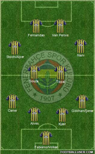 Fenerbahçe SK Formation 2015