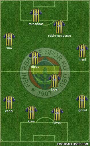 Fenerbahçe SK Formation 2015