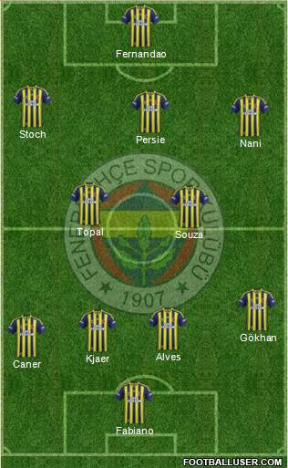 Fenerbahçe SK Formation 2015