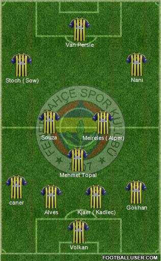 Fenerbahçe SK Formation 2015