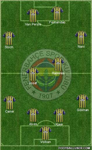 Fenerbahçe SK Formation 2015
