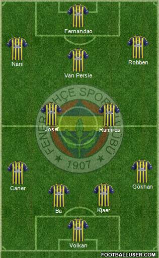 Fenerbahçe SK Formation 2015