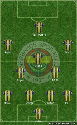 Fenerbahçe SK Formation 2015