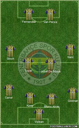 Fenerbahçe SK Formation 2015