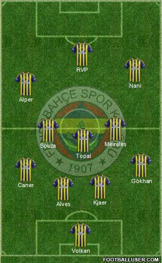 Fenerbahçe SK Formation 2015