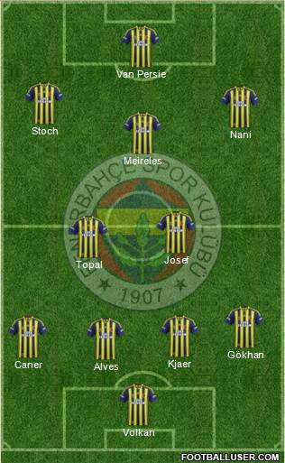 Fenerbahçe SK Formation 2015