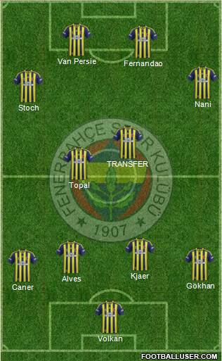 Fenerbahçe SK Formation 2015
