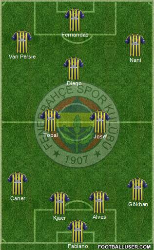 Fenerbahçe SK Formation 2015