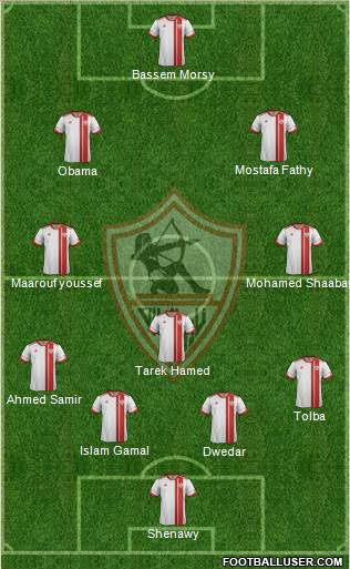 Zamalek Sporting Club Formation 2015