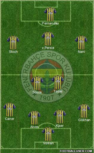 Fenerbahçe SK Formation 2015