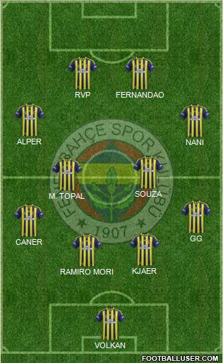 Fenerbahçe SK Formation 2015
