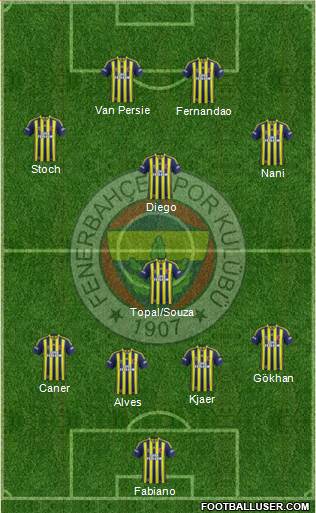 Fenerbahçe SK Formation 2015