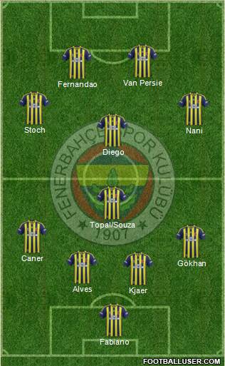 Fenerbahçe SK Formation 2015