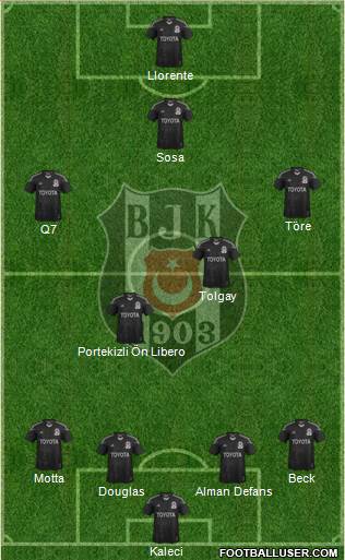 Besiktas JK Formation 2015