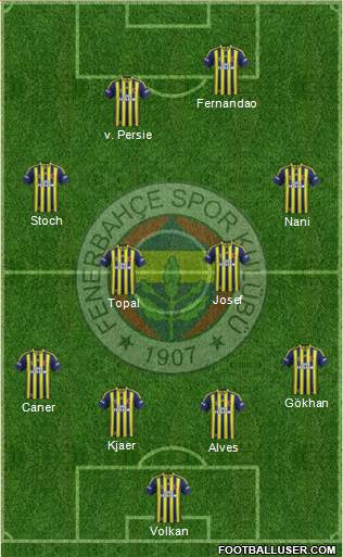 Fenerbahçe SK Formation 2015