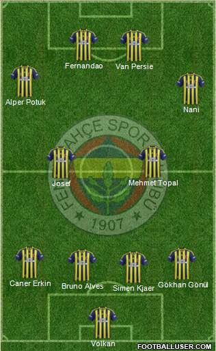 Fenerbahçe SK Formation 2015