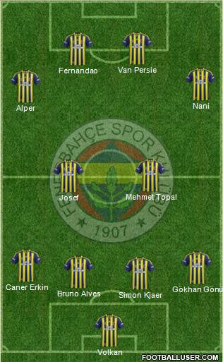 Fenerbahçe SK Formation 2015