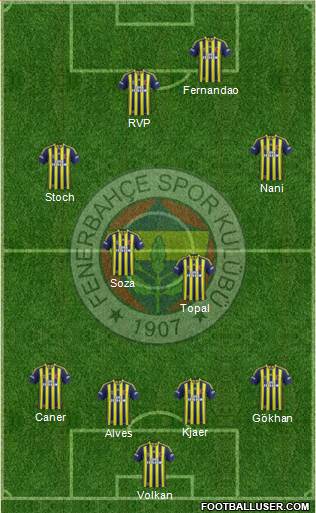Fenerbahçe SK Formation 2015