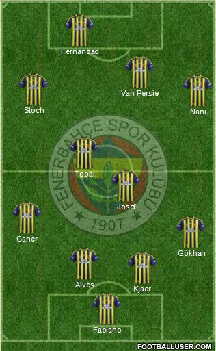 Fenerbahçe SK Formation 2015