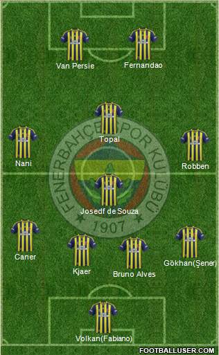 Fenerbahçe SK Formation 2015