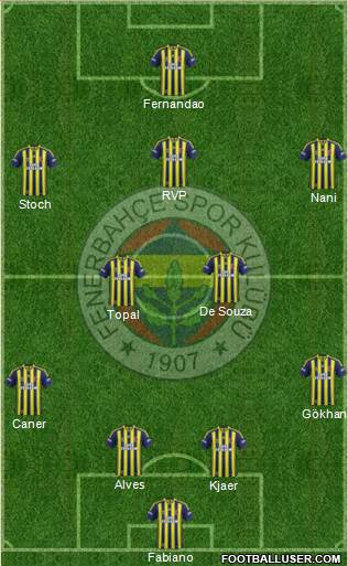 Fenerbahçe SK Formation 2015