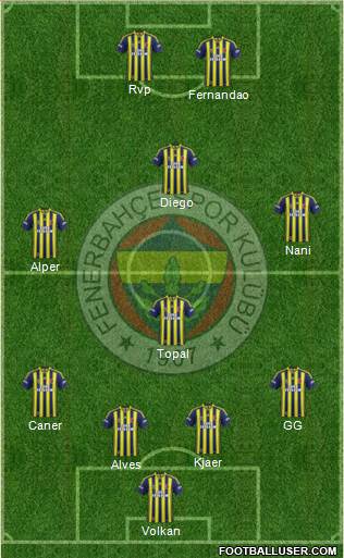 Fenerbahçe SK Formation 2015