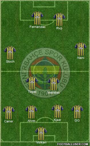 Fenerbahçe SK Formation 2015