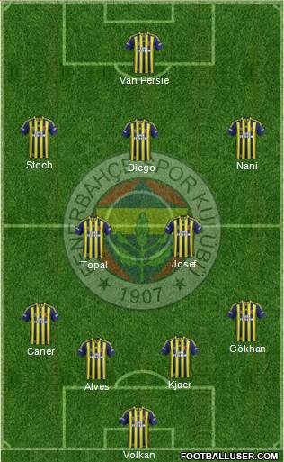 Fenerbahçe SK Formation 2015