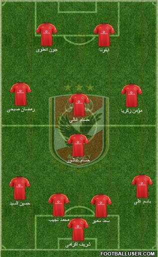 Al-Ahly Sporting Club Formation 2015