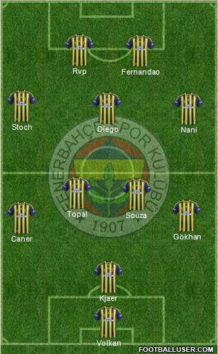 Fenerbahçe SK Formation 2015