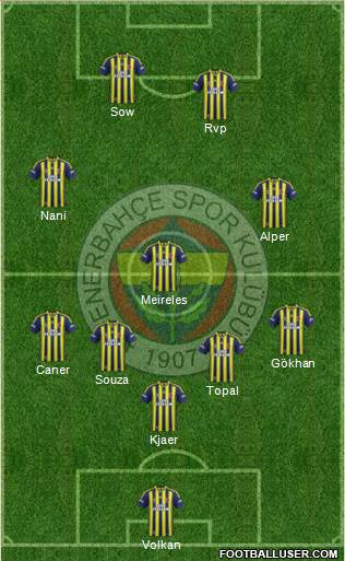 Fenerbahçe SK Formation 2015
