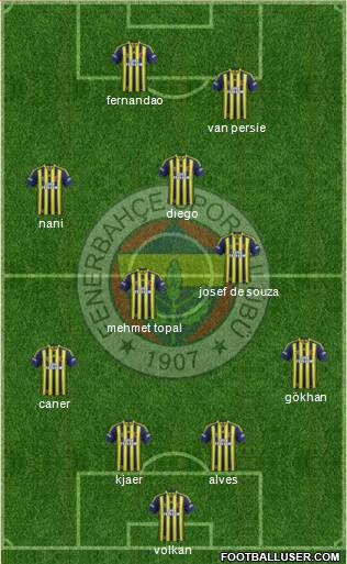 Fenerbahçe SK Formation 2015