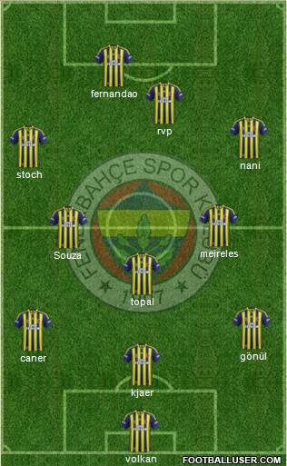Fenerbahçe SK Formation 2015