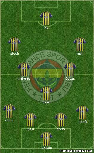 Fenerbahçe SK Formation 2015