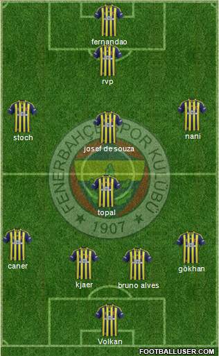 Fenerbahçe SK Formation 2015