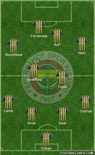 Fenerbahçe SK Formation 2015