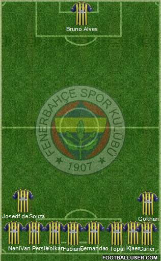 Fenerbahçe SK Formation 2015