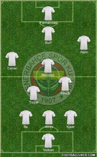 Fenerbahçe SK Formation 2015