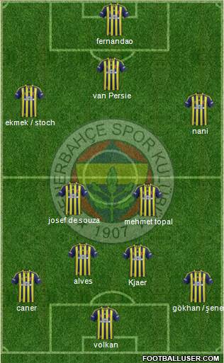 Fenerbahçe SK Formation 2015