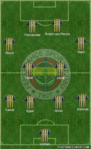 Fenerbahçe SK Formation 2015