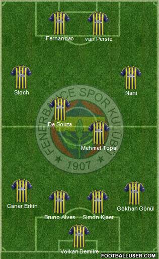 Fenerbahçe SK Formation 2015