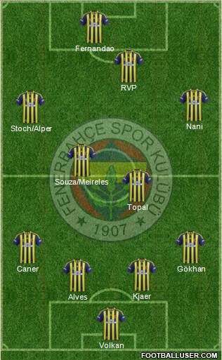 Fenerbahçe SK Formation 2015