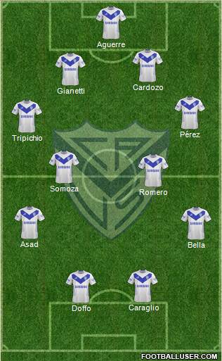 Vélez Sarsfield Formation 2015